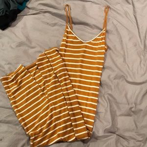 fitted, ribbed midi dress